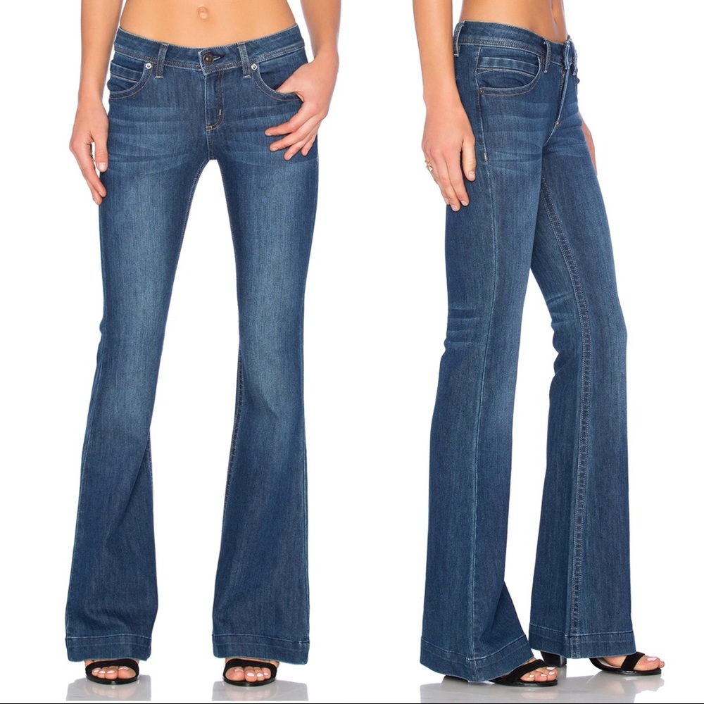 DL1961 • Joy flare jeans Nirvana wash 360 stretch low rise